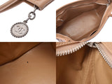 Chanel reproduction tote bag beige SV metal fittings Lady's caviar skin B rank CHANEL used silver storehouse