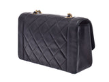 Chanel Matrasse Chain Shoulder Bag Diana Black G Hardware Ladies Lambskin B Rank CHANEL Gala Used Ginzo