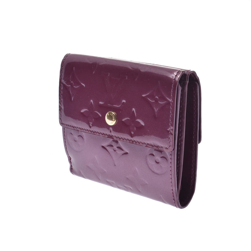 Louis Vuitton Portofeuil Elise 14125 Violet Ladies Monogram Verni Bi-fold Wallet M93576 LOUIS VUITTON Used