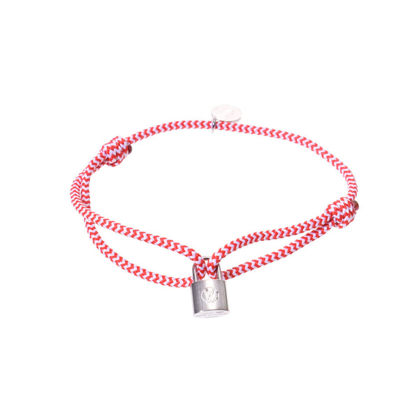Louis Vuitton brace rock it Sophie UNICEF red / white Unisex Silver 925 Bracelet q95705