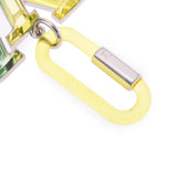 LOUIS VUITTON Louis Vuitton B Jewish race case LV prism yellow / green unisex charm MP2366 is used