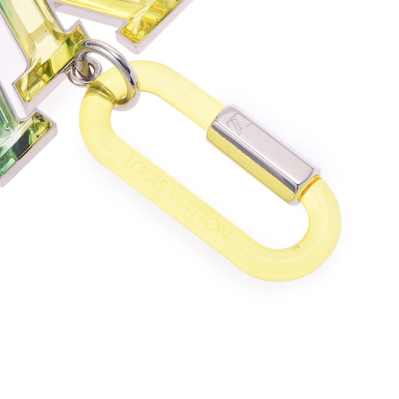 LOUIS VUITTON Louis Vuitton B Jewish race case LV prism yellow / green unisex charm MP2366 is used