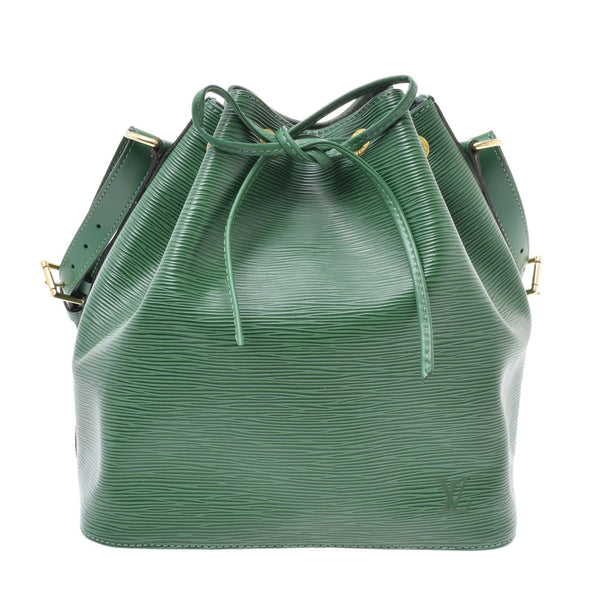 LOUIS VUITTON Louis Vuitton Epi Petit Noe Green M44104 Ladies Epi Leather Shoulder Bag AB Rank Used Ginzo