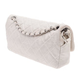 Chanel Chain Shoulder Bag Cocomark 14143 Silver Silver Metal Fittings Women's Jersey Shoulder Bag CHANEL Used