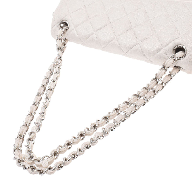 Chanel Chain Shoulder Bag Cocomark 14143 Silver Silver Metal Fittings Women's Jersey Shoulder Bag CHANEL Used