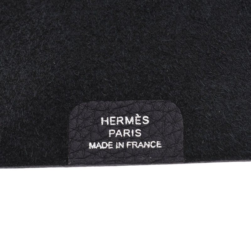 HERMES Hermes Ulysse PM black silver metal fittings □P stamped (around 2012) stamped unisex Togo notebook cover used