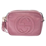 Gucci SOHO small disco Bag Purple Ladies Leather Shoulder Bag 308364