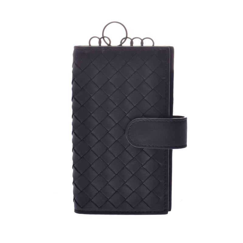 BOTTEGAVENETA 6 consecutive key case Intrecciato Nero Unisex Nappa leather key case P01007882R used