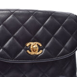 Chanelma Trasse,Black,Gold,Ladies,Lambskin,肩袋,CHANEL,使用。