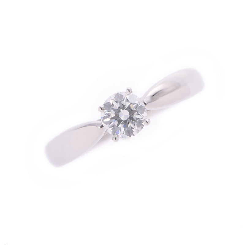TIFFANY&Co.蒂芙尼和谐戒指0.32ct一颗钻石5号Pt950白金戒指A等级二手银藏