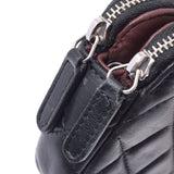 14143 CHANEL Chanel black silver metal fittings Lady's lambskin clutch bags    Used