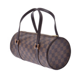 路易威登（Louis Vuitton）Papillon S 14137棕色女士Damier帆布手提包N51304 LOUIS VUITTON二手