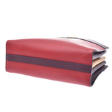 PRADA Prada Red/Brown/Yellow Ladies Calf Shoulder Bag 1BC034 Used