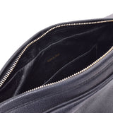 Chanel triple corset Mark black gold metal fitting women's caviar skin shoulder bag Chanel used