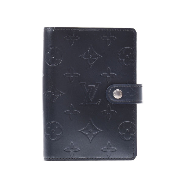 LOUIS VUITTON VUITTON Louviton Agenda PM 14147 Dark Blue Series, Unissex, Mat-book cover R20935 Used Cover.