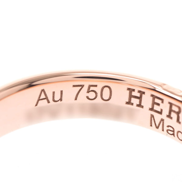 HERMES Hermes Hermes Hercules 7 #47 Ladies, K18PG Ring, Ring A-A-Rank, used silver.