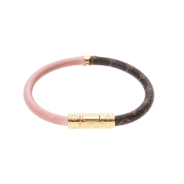 Louis Vuitton Brown Patent confidential Brown / pink gold hardware Ladies Bracelet
