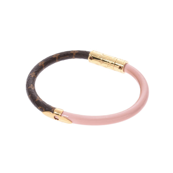 Louis Vuitton Brown Patent confidential Brown / pink gold hardware Ladies Bracelet