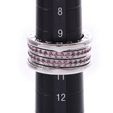 BVLGARI Burghali B-ZERO Ring S Size #51 Ladies K18WG/Garnett Ring 10, used.