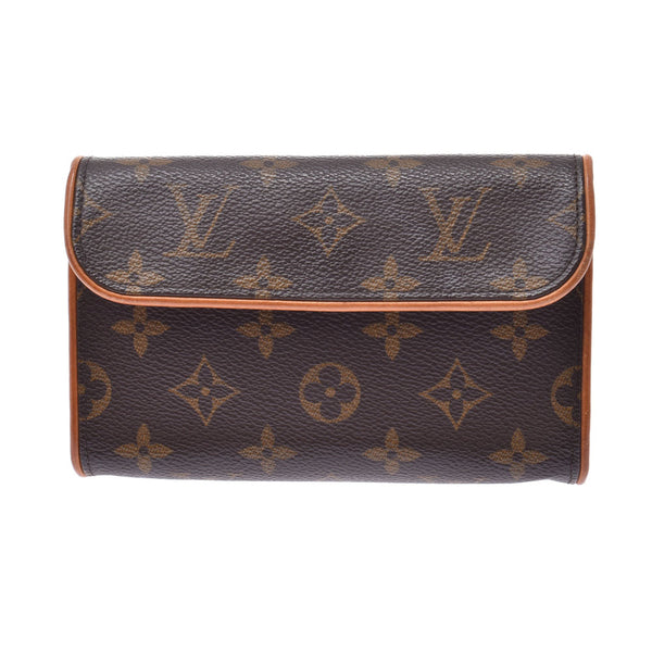 Louis Vuitton Pochette Florentine 14145 Brown Unisex Monogram Canvas Waist Bag M51855 LOUIS VUITTON Used