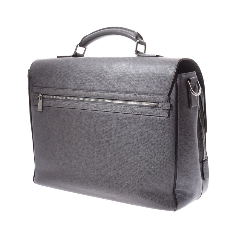 14136 ルイヴィトンヴァシリ GM briefcase グラシエシルバー metal fittings men leather business bag M32638 LOUIS VUITTON is used