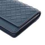 BOTTEGAVENETA Bottega Veneta business card holder intrecharts blue-based men's lambskin card case used