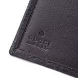 GUCCI Gucci Bi-fold Wallet Black Men's Leather Wallet 154443 Used