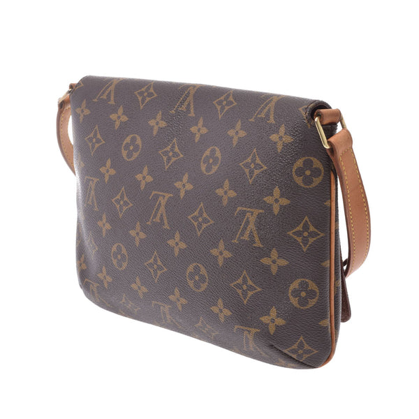 LOUIS VUITTON Louis Vuitton Musette Tango Short 14145 Brown Ladies Monogram Canvas Shoulder Bag M51257 Used