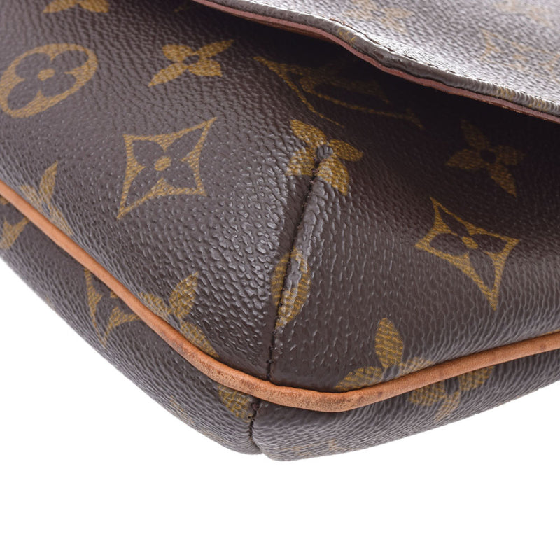 LOUIS VUITTON Louis Vuitton Musette Tango Short 14145 Brown Ladies Monogram Canvas Shoulder Bag M51257 Used