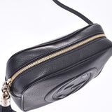 GUCCI Gucci Soho black Lady's leather shoulder bag 308864 is used