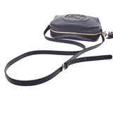 GUCCI Gucci Soho black Lady's leather shoulder bag 308864 is used