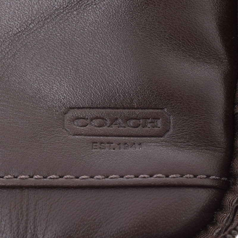 COACH コーチシグネチャー 
 茶 ユニセックス PVC ショルダーバッグ
 
 中古