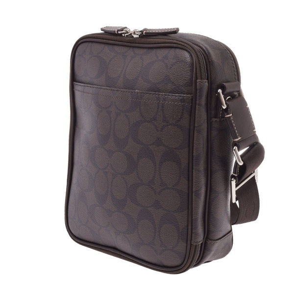 COACH Coach Signature Brown Unisex PVC Shoulder Bag Used