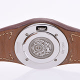 HERMES エルメスアーネ HA3.220 Lady's SS/GP/ leather watch quartz white clockface AB rank used silver storehouse