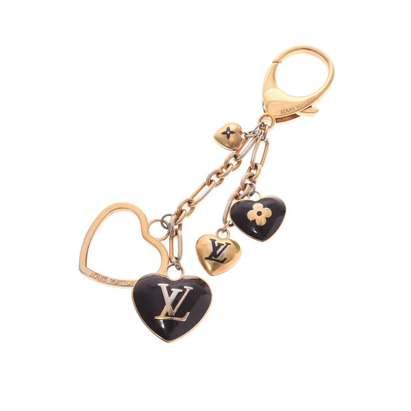 LOUIS VUITTON Louis Vuitton BijousakCourt Heart Amarant Gold Fittings Women's GP Keychain M65757 Used