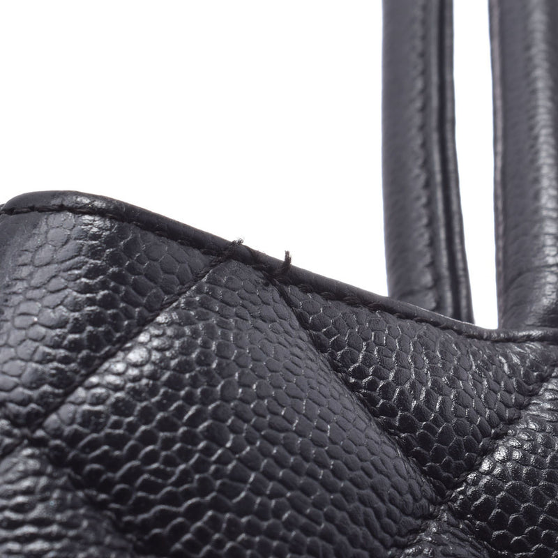CHANEL Chanel reproduction Thoth black gold metal fittings Lady's caviar skin handbag    Used