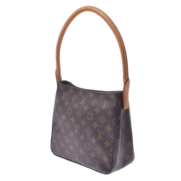 Louis Vuitton looping mm Monogram Brown Unisex Monogram canvas shoulder bag m51146 used