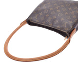 Louis Vuitton looping mm Monogram Brown Unisex Monogram canvas shoulder bag m51146 used