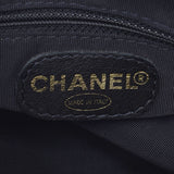 CHANEL Chanel Wood Handle Black Gold Hardware Ladies Caviar Skin Handbag Used
