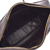 CHANEL brown gold hardware ladies caviar skin shoulder bag used