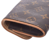 LOUIS VUITTON Louis Vuitton Pochette Twin PM 14145 Brown Unisex Monogram Canvas Shoulder Bag M51854 Used