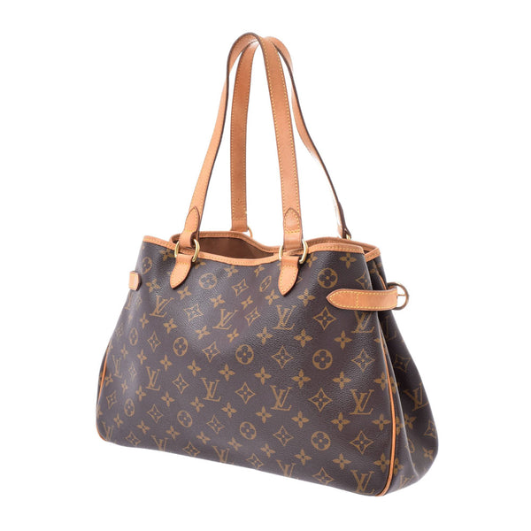 LOUIS VUITTON Louis Vuitton Batignolles Horizontal Monogram Brown Ladies Monogram Canvas Tote Bag M51154 Used