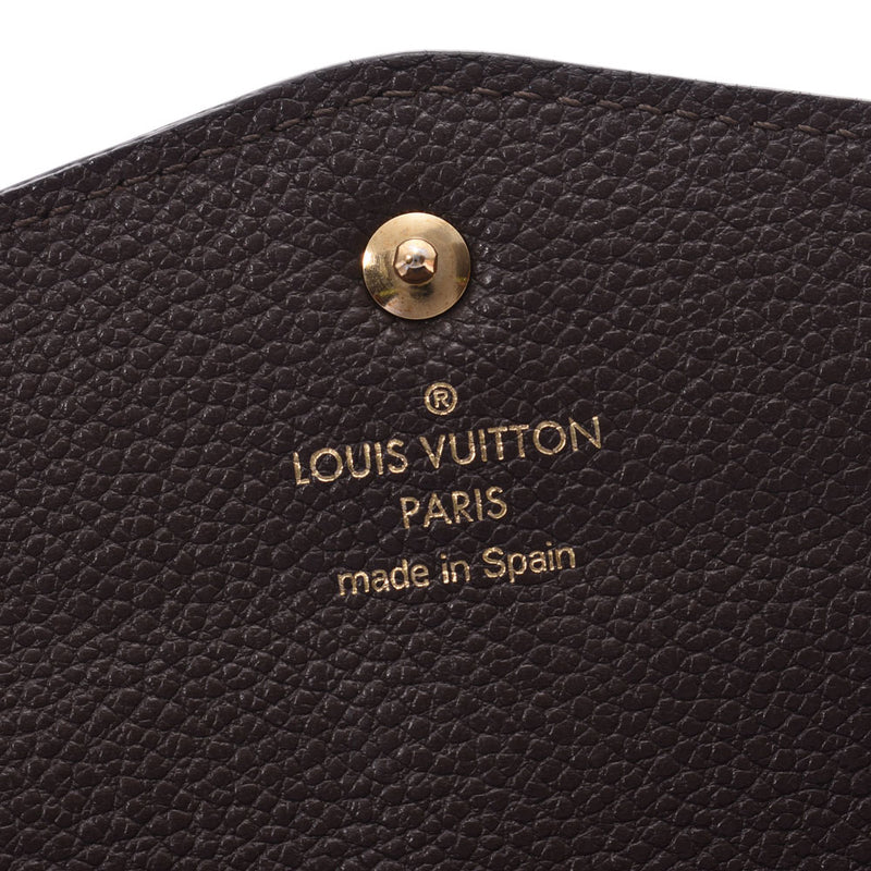 LOUIS VUITTON路易威登Anplant Porto Feuille Curie的尾巴金色金属配件中性皮革钱包M60389二手