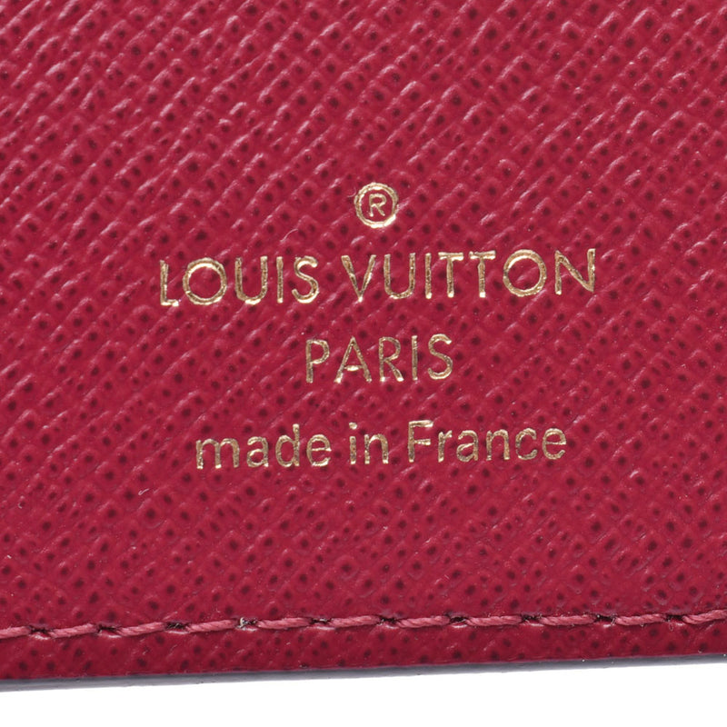 LOUIS VUITTON路易威登Monogram Portofeuille Victorine紧凑型钱包紫红色M41938女士Monogram帆布三折钱包Shindo二手Ginzo