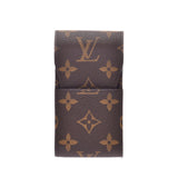 LOUIS VUITTON Louis Vuitton Monogram Cigarette Case Brown M63024 Unisex Monogram Canvas Brand Accessories Shindo Used Ginzo