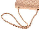 CHANEL CHANEL MINI TRASE CHAIN ​​SHOULDER BAG GOLD GOLD METAL LADIES CAVIAR SKIN SHOULDER BAG USED