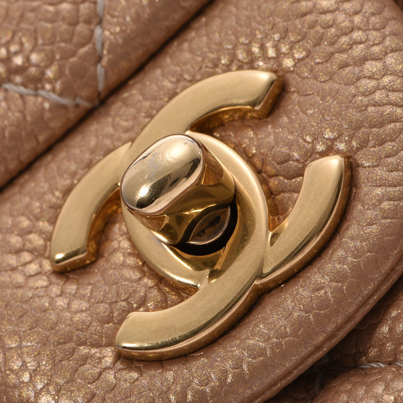 CHANEL シャネルミニマトラッセ チェーンショルダーバッグ 
 ゴールド ゴールド金具 レディース キャビアスキン ショルダーバッグ
 
 中古