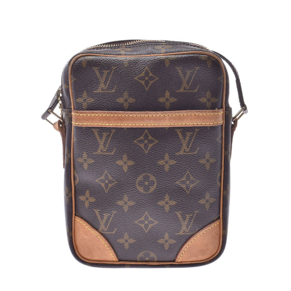 LOUIS VUITTON ルイヴィトン ダヌーブ ブラウン M45266 ユニセックス モノグラムキャンバス ショルダーバッグ Bランク 中古 銀蔵