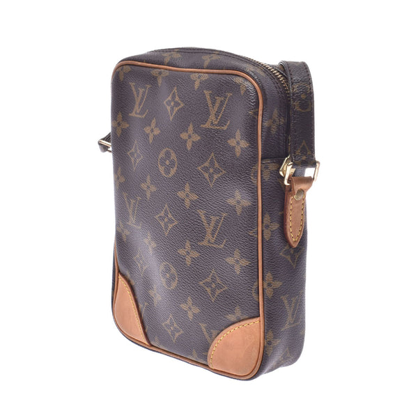 LOUIS VUITTON ルイヴィトン ダヌーブ ブラウン M45266 ユニセックス モノグラムキャンバス ショルダーバッグ Bランク 中古 銀蔵