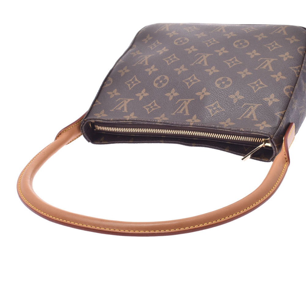 LOUIS VUITTON ルイヴィトン モノグラム ルーピングMM ブラウン M51146 